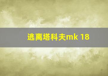 逃离塔科夫mk 18